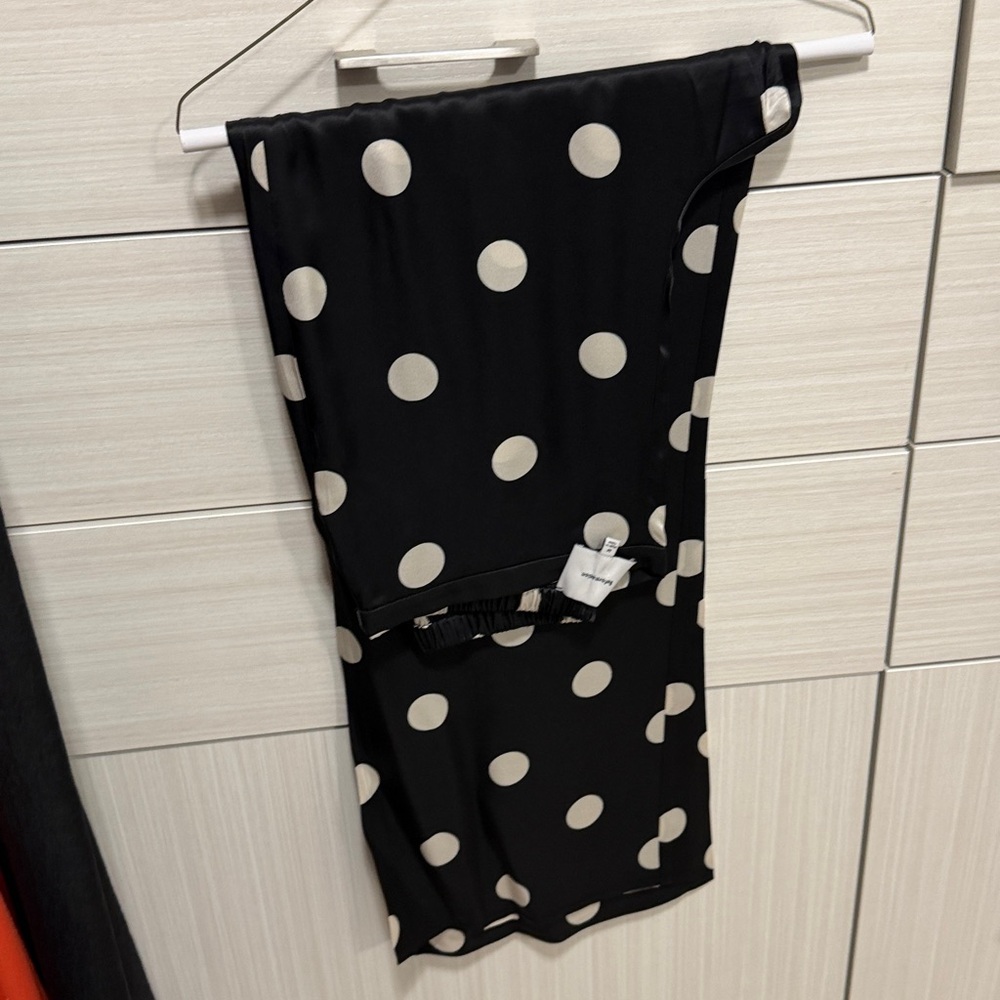 Reformation Black and White Polka Dot Strapless Jumpsuit - Picture 4 of 4